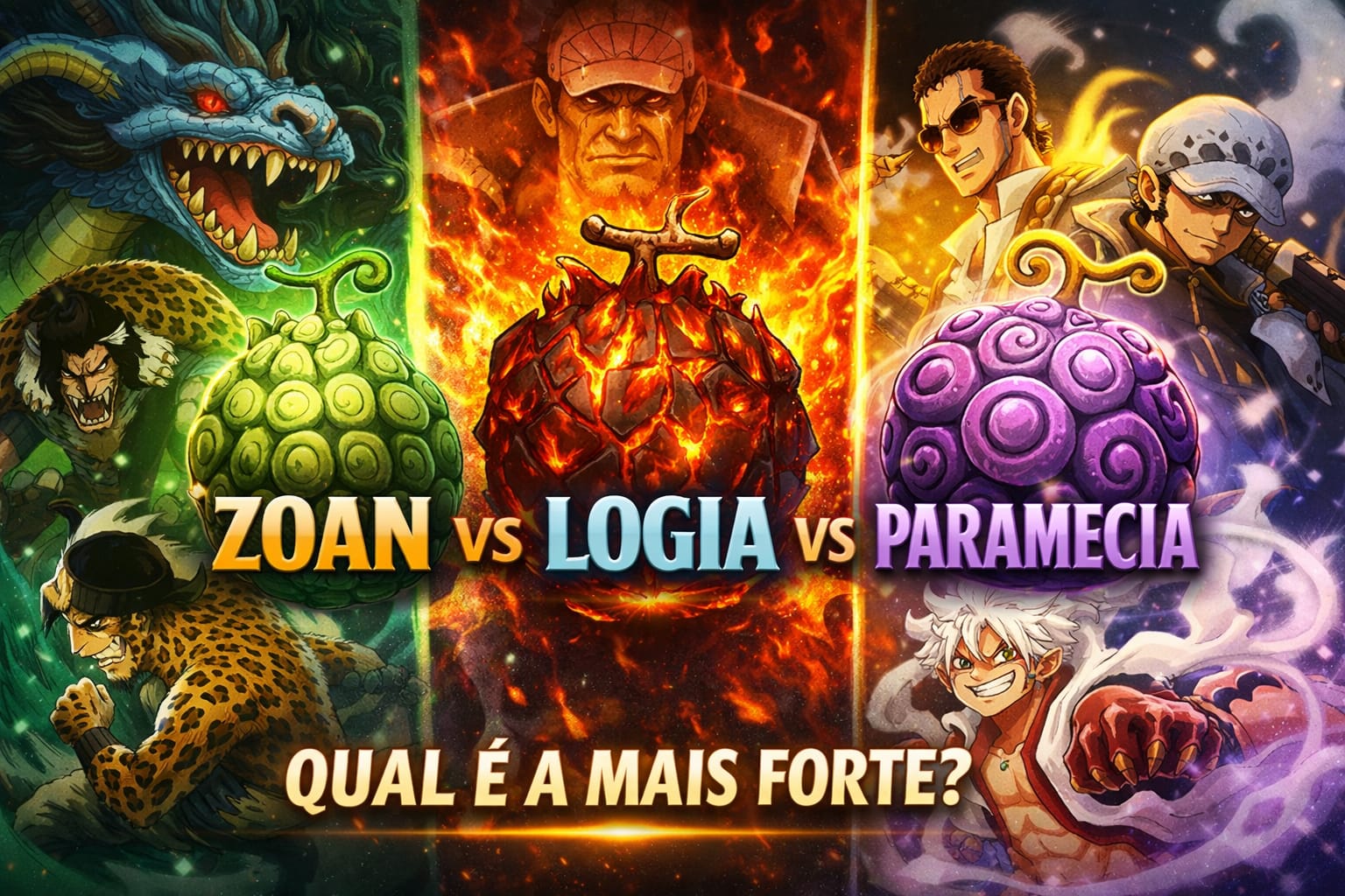 Zoan Logia ou Paramecia: qual é a mais forte?