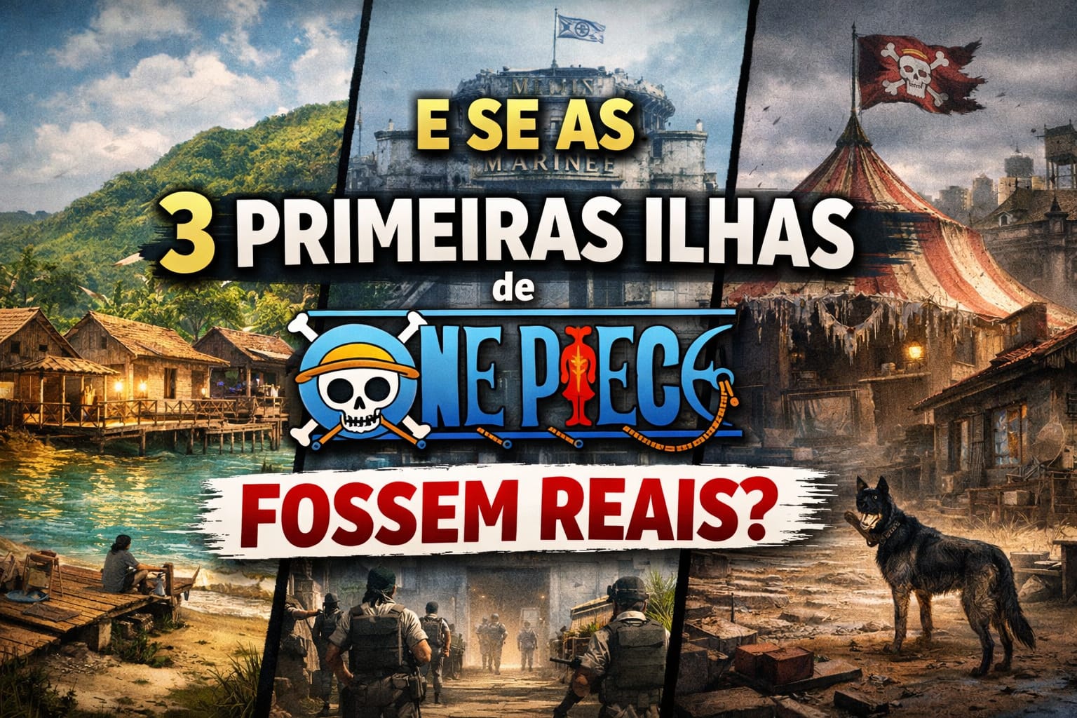 E se as 3 primeiras ilhas de One Piece fossem reais?