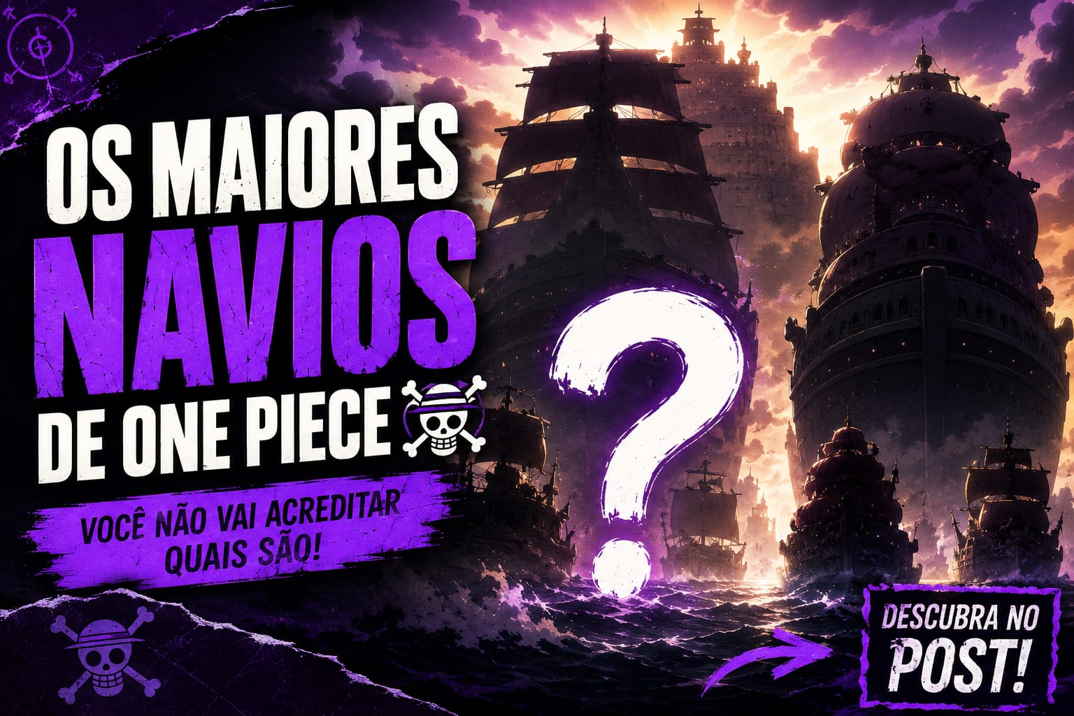 os maiores navios de One Piece