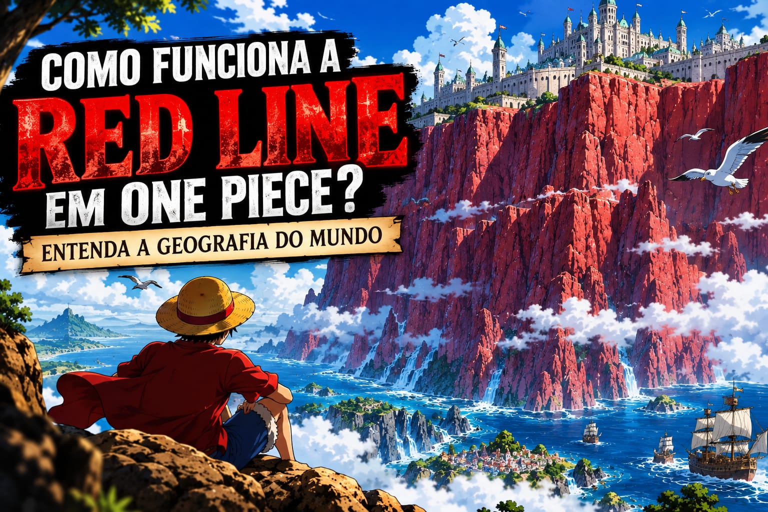 como funciona a Red Line em One Piece
