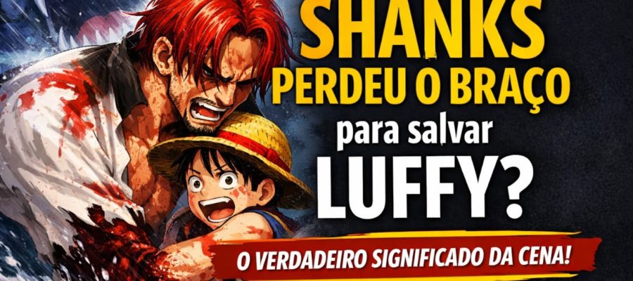 Por que Shanks perdeu o braço para salvar Luffy